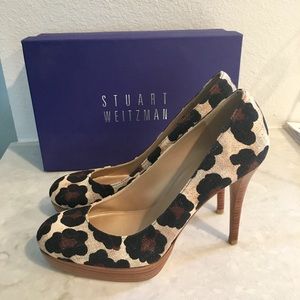 Stuart Weitzman leopard heels